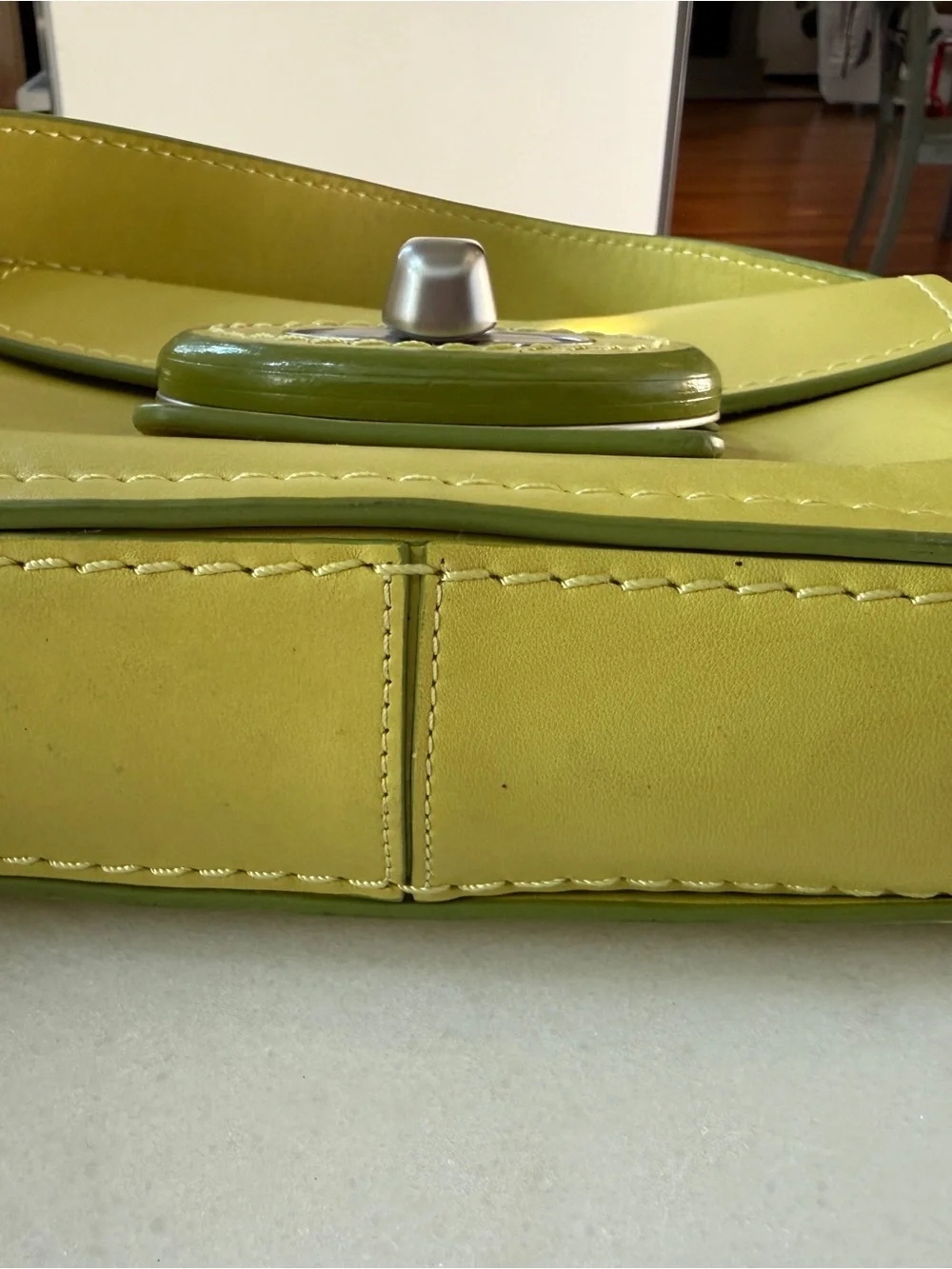 Coach Slime Green Drifter Shoulder Bag #95767 Like New